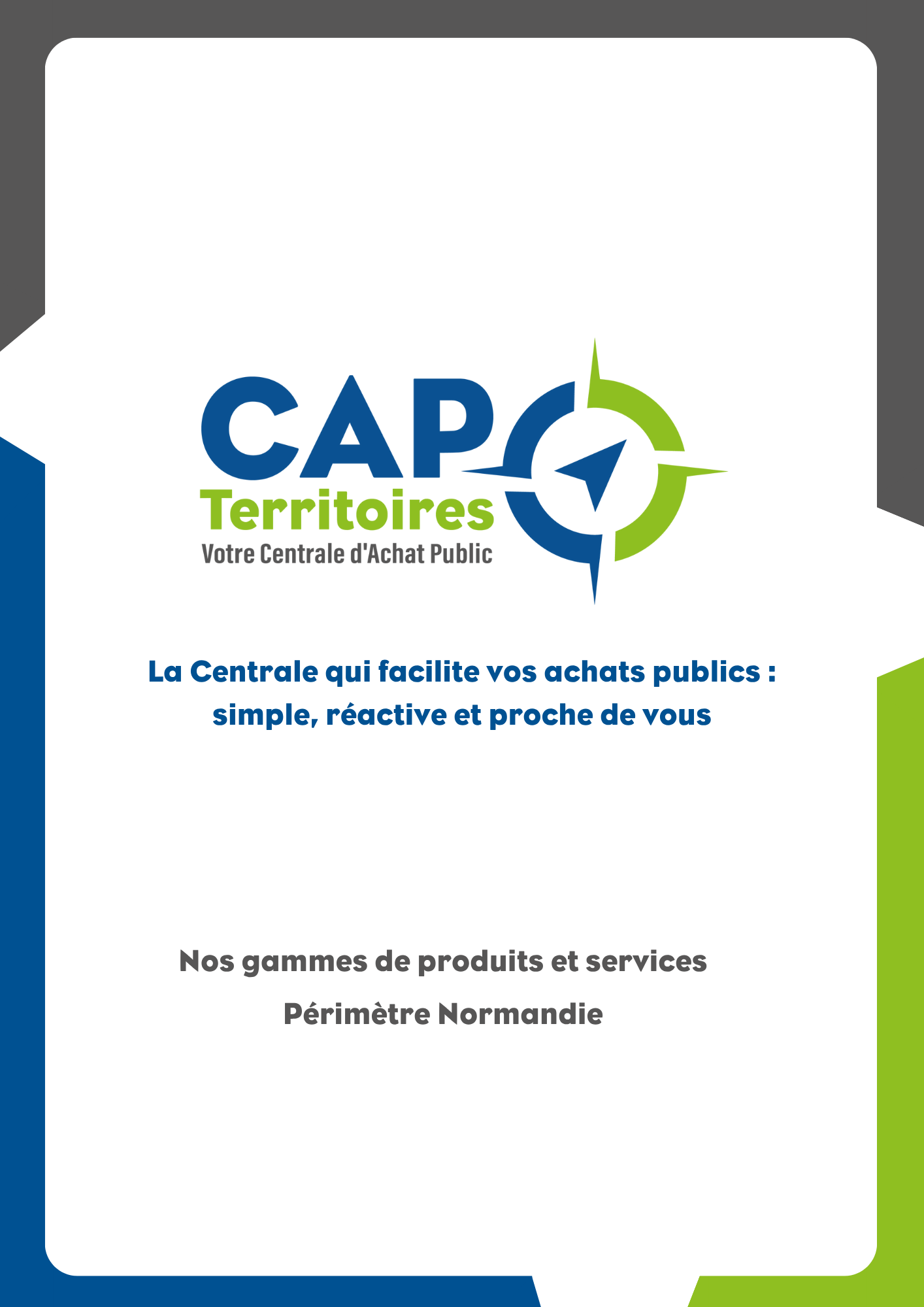 Page d'accueil de nos gammes de produits et services en Normandie.